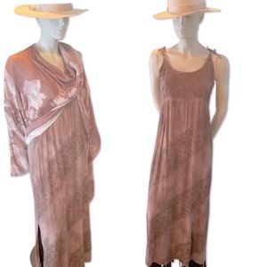 Free People Dress & Scarf/Wrap Set. Size Medium